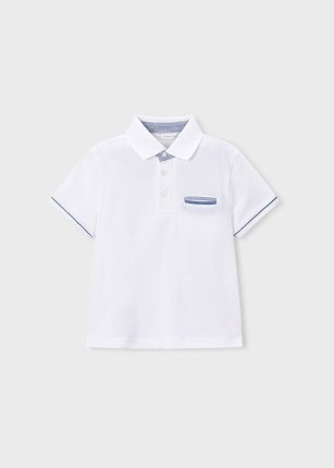 Polo m/c suiting Bianco 2-9 anni | Mayoral