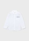 Camicia m/l lino elegante Bianco 2-9 anni | Mayoral