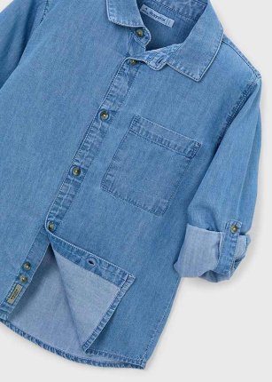 Camicia m/l denim lavaggio mezzo 2-9 anni | Mayoral