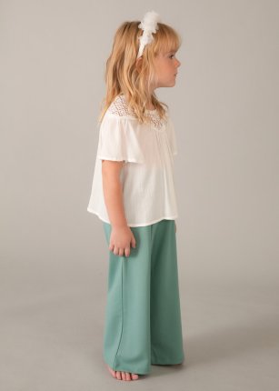 Blusa combinato guipur Panna 2-9 anni | Mayoral