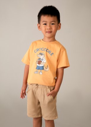 Bermuda lino relaxed moka 2-9 anni | Mayoral