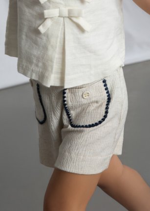 Pantalone corto tasche Lino 2-9 anni | Mayoral