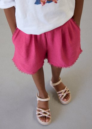 Pantalone corto merletto Petalo 2-9 anni | Mayoral