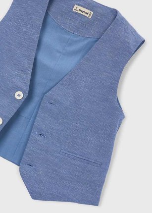 Gilet lino suiting Indaco 2-9 anni | Mayoral