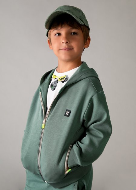 Felpa zip Verde 2-9 anni | Mayoral