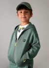 Felpa zip Verde 2-9 anni | Mayoral