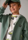 Felpa zip Verde 2-9 anni | Mayoral