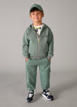 Felpa zip Verde 2-9 anni | Mayoral