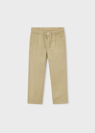 Pantalone lino relaxed moka 2-9 anni | Mayoral