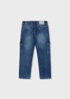 Pantalone denim cargo lavaggio mezzo 2-9 anni | Mayoral