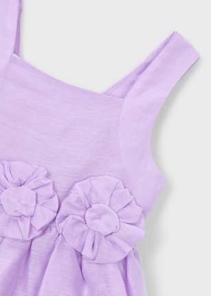 Vestito lino Malva 2-9 anni | Mayoral