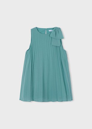 Vestito plissettato Menta 2-9 anni | Mayoral