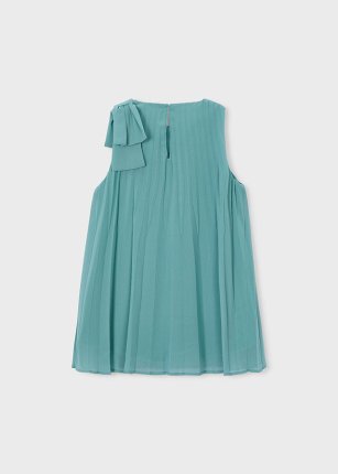 Vestito plissettato Menta 2-9 anni | Mayoral