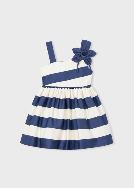 Vestito asimmetrico fiore Porcellana 2-9 anni | Mayoral