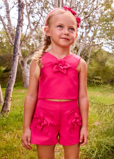 Compl. bermuda crepe fiori Clavel 2-9 anni | Mayoral