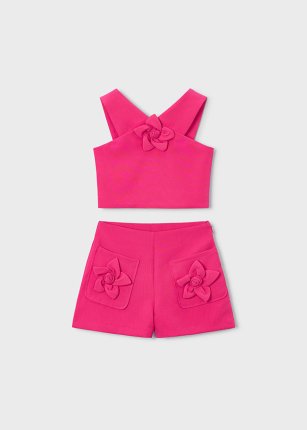 Compl. bermuda crepe fiori Clavel 2-9 anni | Mayoral