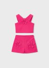 Compl. bermuda crepe fiori Clavel 2-9 anni | Mayoral