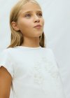 Maglietta m/c pallettes Ecrù 8-18 anni | Mayoral