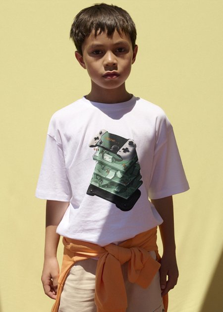 Maglietta m/c print Bianco 8-18 anni | Mayoral