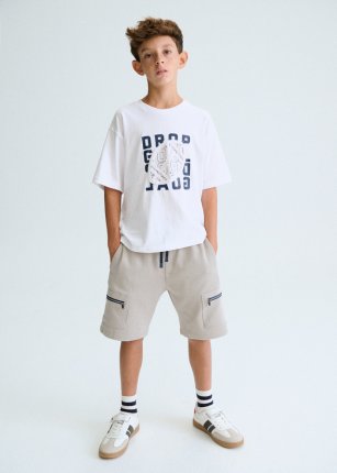Maglietta m/c embossed Bianco 8-18 anni | Mayoral