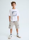 Maglietta m/c embossed Bianco 8-18 anni | Mayoral