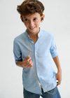 Camicia m/l collo coreano Celeste 8-18 anni | Mayoral