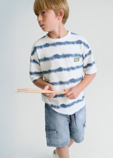 Bermuda jeans cargo lavaggio mezzo 8-18 anni | Mayoral