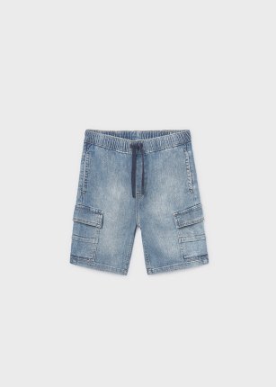 Bermuda jeans cargo lavaggio mezzo 8-18 anni | Mayoral
