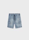 Bermuda jeans cargo lavaggio mezzo 8-18 anni | Mayoral