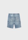 Bermuda jeans cargo lavaggio mezzo 8-18 anni | Mayoral