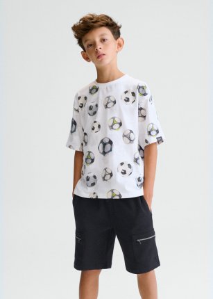 Bermuda interlock zip Nero 8-18 anni | Mayoral
