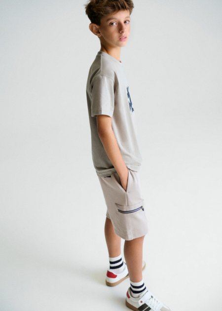 Bermuda interlock zip Shitake 8-18 anni | Mayoral