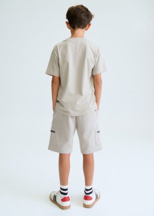 Bermuda interlock zip Shitake 8-18 anni | Mayoral