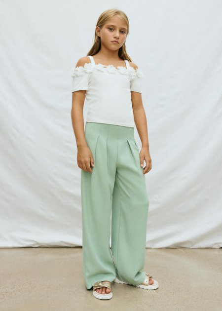Pantalone lungo crepe salvia 8-18 anni | Mayoral