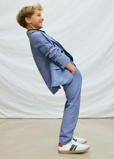Pantalone lino elegante Indaco 8-18 anni | Mayoral