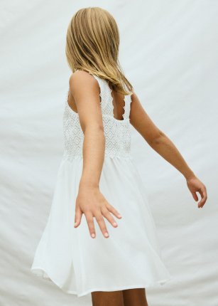 Vestito guipure Panna 8-18 anni | Mayoral