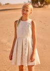 Vestito bordatura Lino 8-18 anni | Mayoral