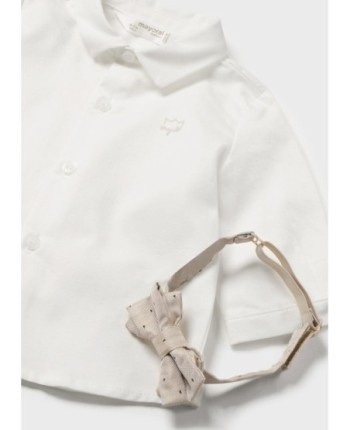 Camicia m/l con papillon