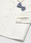 Camicia manica lunga con  papillon neonato