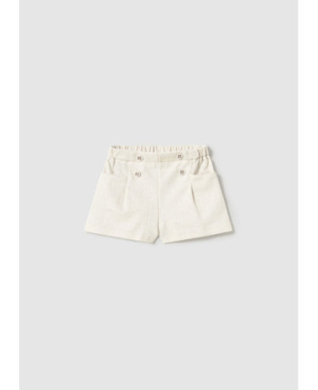 Pantaloncino strutturato neonata