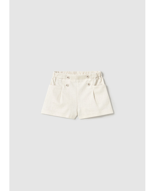 Pantaloncino strutturato neonata