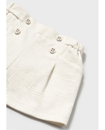 Pantaloncino strutturato neonata