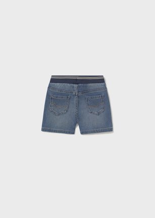 Pantaloncino jeans vita elasticizzata neonato