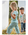 Completo pantalone e top nido d'ape neonata