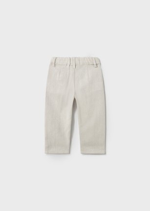 Pantalone elegante lino neonato