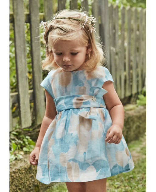Vestito stampato fiori neonata