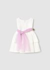 Vestito con fusciacca floreale neonata