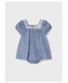 Vestito con copri pannolino pois neonata