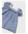 Vestito con copri pannolino pois neonata
