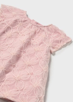 Vestito tulle ricamo neonata